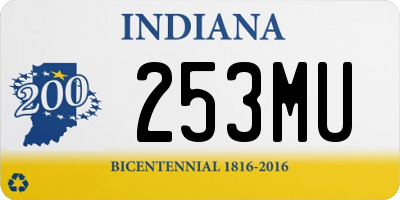 IN license plate 253MU