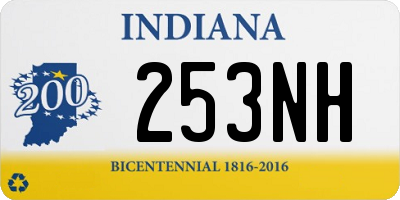 IN license plate 253NH