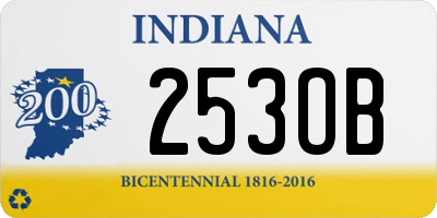 IN license plate 253OB