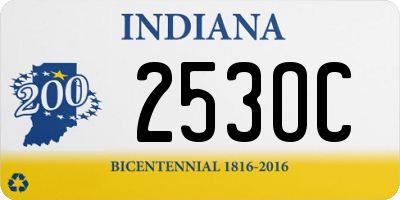 IN license plate 253OC