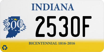 IN license plate 253OF