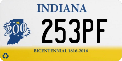 IN license plate 253PF