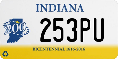 IN license plate 253PU