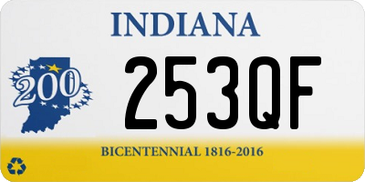 IN license plate 253QF