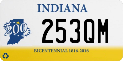 IN license plate 253QM