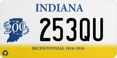 IN license plate 253QU