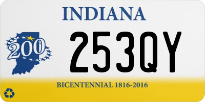 IN license plate 253QY