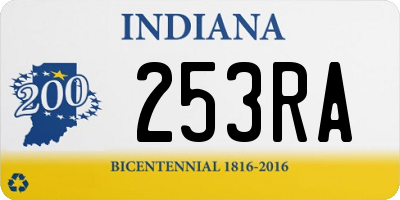 IN license plate 253RA