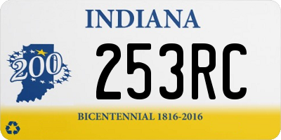 IN license plate 253RC