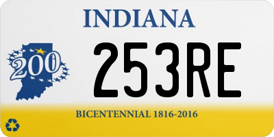 IN license plate 253RE