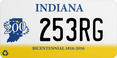 IN license plate 253RG