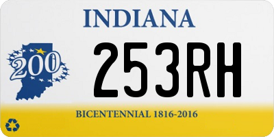 IN license plate 253RH