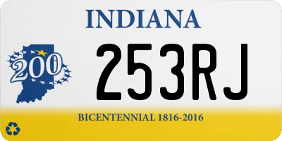 IN license plate 253RJ