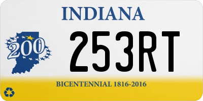 IN license plate 253RT