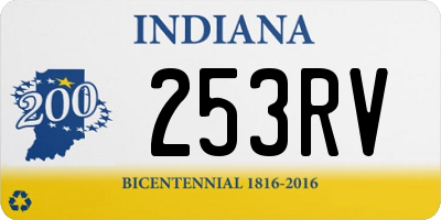 IN license plate 253RV