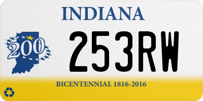 IN license plate 253RW