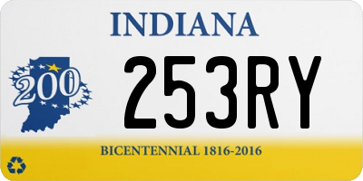 IN license plate 253RY