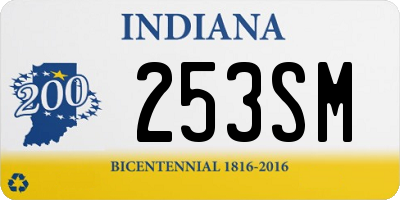 IN license plate 253SM