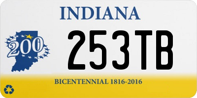 IN license plate 253TB