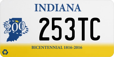 IN license plate 253TC