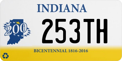 IN license plate 253TH