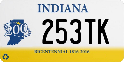 IN license plate 253TK