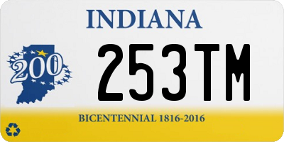 IN license plate 253TM