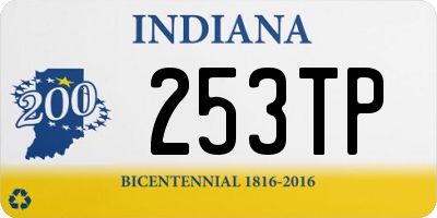 IN license plate 253TP