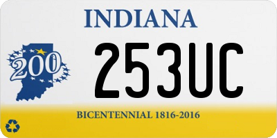 IN license plate 253UC