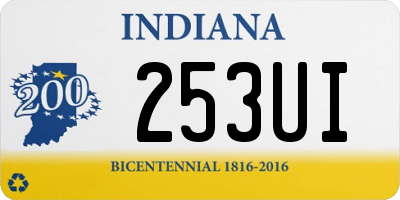 IN license plate 253UI