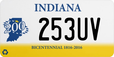 IN license plate 253UV