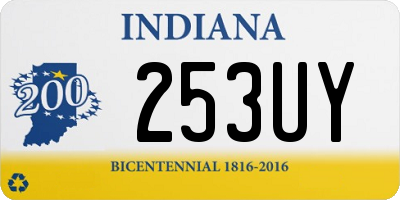IN license plate 253UY