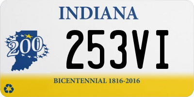 IN license plate 253VI