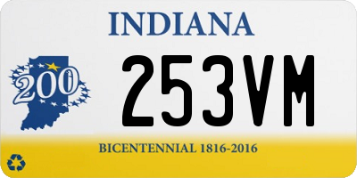 IN license plate 253VM