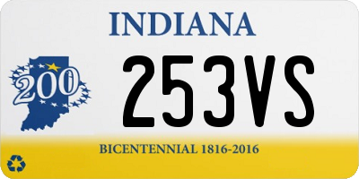 IN license plate 253VS