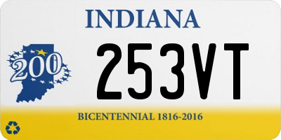 IN license plate 253VT