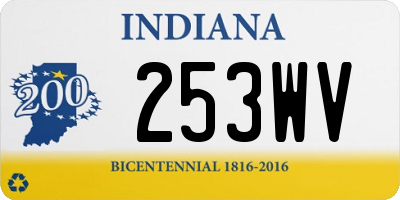 IN license plate 253WV