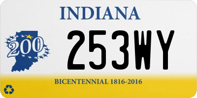 IN license plate 253WY