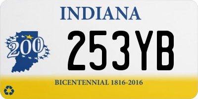 IN license plate 253YB