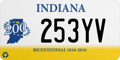 IN license plate 253YV