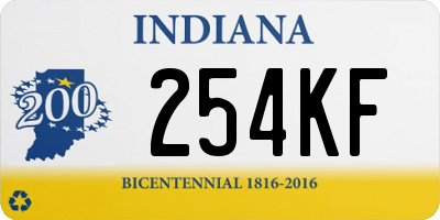 IN license plate 254KF