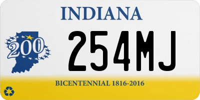 IN license plate 254MJ