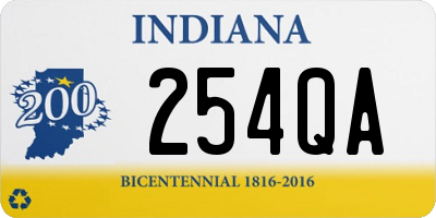 IN license plate 254QA