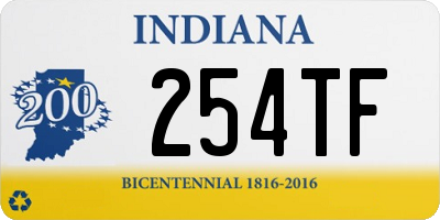 IN license plate 254TF