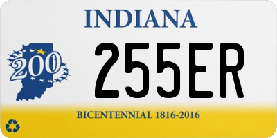 IN license plate 255ER