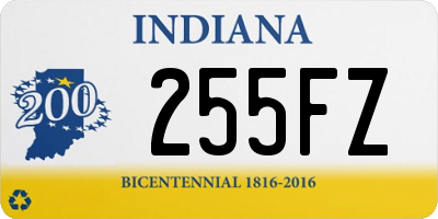 IN license plate 255FZ