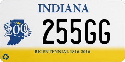 IN license plate 255GG