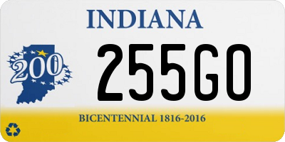 IN license plate 255GO