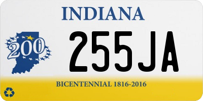 IN license plate 255JA