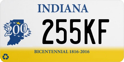 IN license plate 255KF